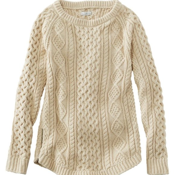 L.L. Bean Sweaters - LL Bean Signature Cotton Fisherman Tunic Sweater